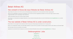 Desktop Screenshot of flybelair.com